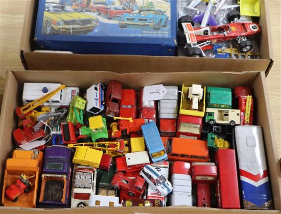 A collection of Dinky, Meccano, Tonka, Matchbox and other diecast vehicles, vintage and later (unboxed and playworn),